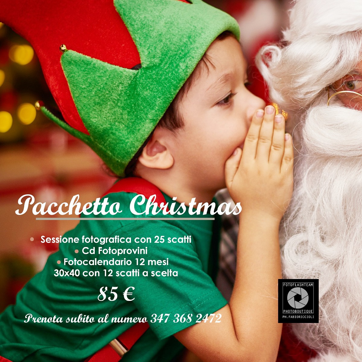 Sessione fotografica bambino professionale regalo Natale CHRISTMAS fotografo Fabio Riccioli