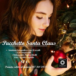 Sessione fotografica bambino professionale regalo Natale SANTA CLAUS fotografo Fabio Riccioli