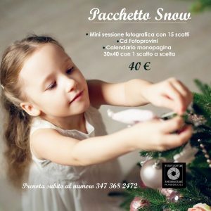 Sessione fotografica bambino professionale regalo Natale SNOW fotografo Fabio Riccioli
