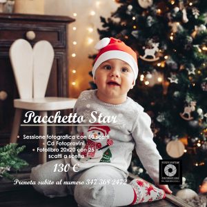 Sessione fotografica bambino professionale regalo Natale STAR fotografo Fabio Riccioli